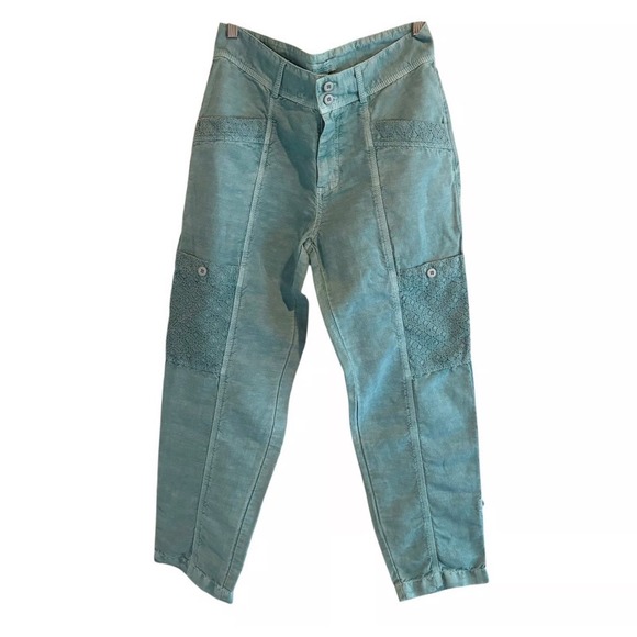 SUNDANCE Linen Cotton Femme Cotton Voyager pant size Small - Picture 3 of 3